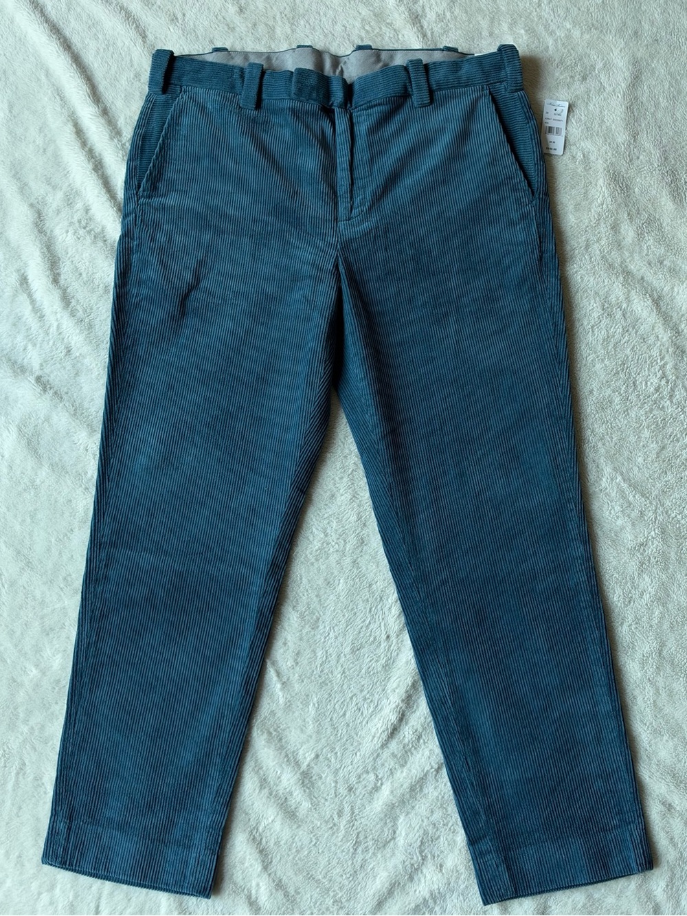 Brooks Brothers Mens 38x30 Blue Corduroy Regular Fit Pants Casual Preppy NWT